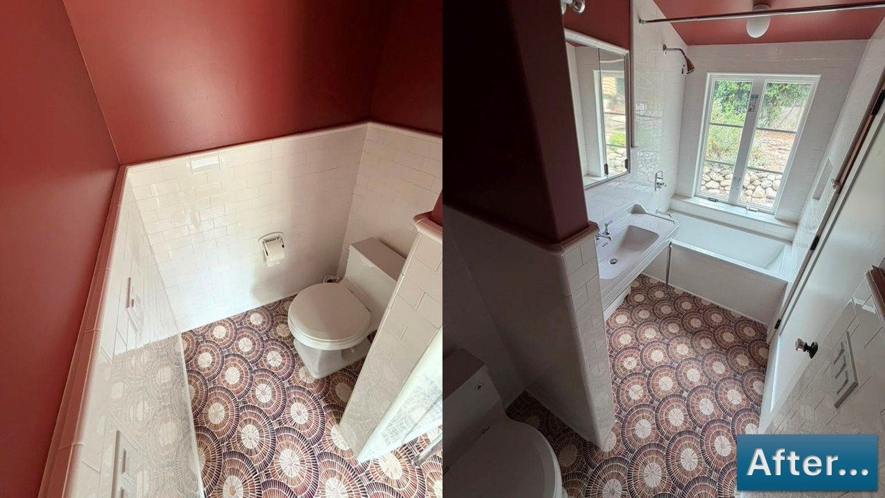 Bathroom renovation: after, before and after photos