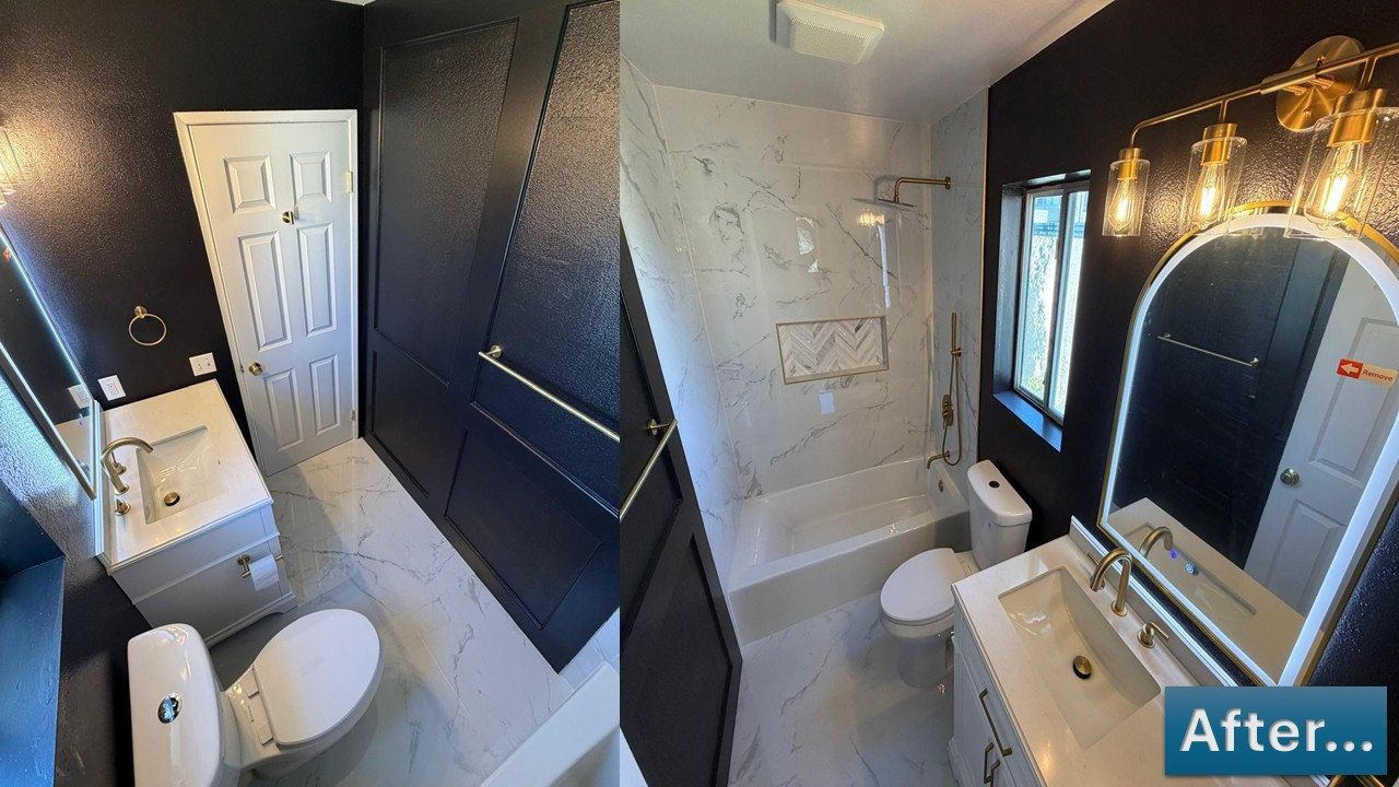 Bathroom remodel: after, before and after photos